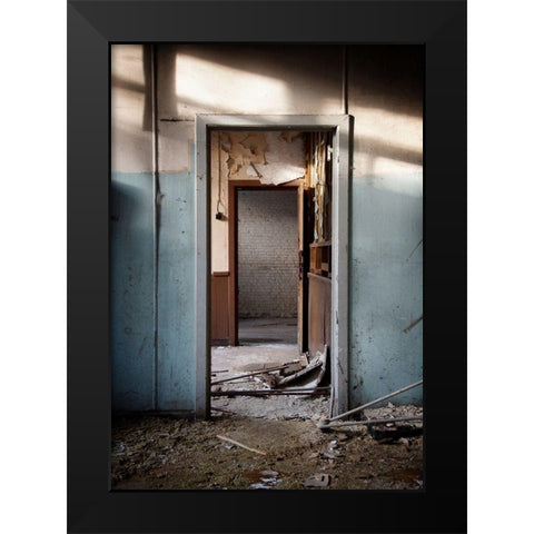 FORGOTTEN HOMES III Black Modern Wood Framed Art Print by Carlier, Dick