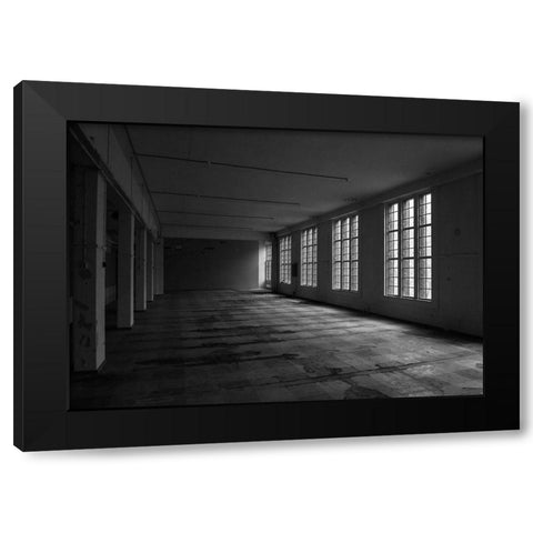 RUN-DOWN BUILDINGS III Black Modern Wood Framed Art Print by Carlier, Dick