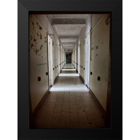 FORGOTTEN HOMES IV Black Modern Wood Framed Art Print by Carlier, Dick