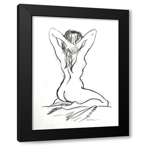 Esmeralda Black Modern Wood Framed Art Print by Holzner, Renate