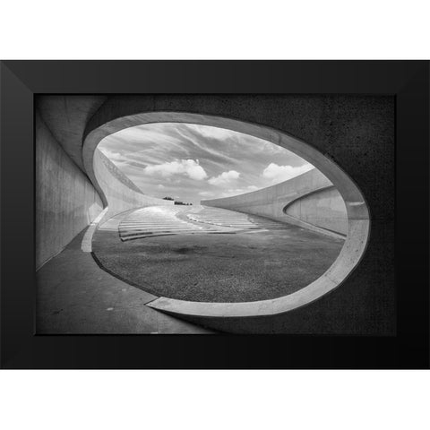 Cosmic VIew Black Modern Wood Framed Art Print by Carlier, Dick