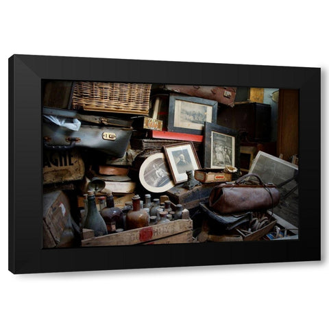 Memories Black Modern Wood Framed Art Print with Double Matting by Carlier, Dick