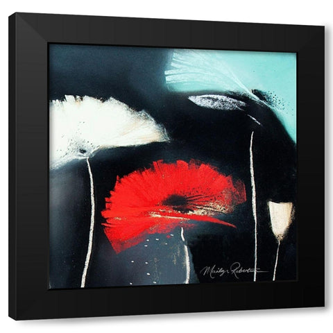 Flamenco I Black Modern Wood Framed Art Print with Double Matting by Robertson, Marilyn