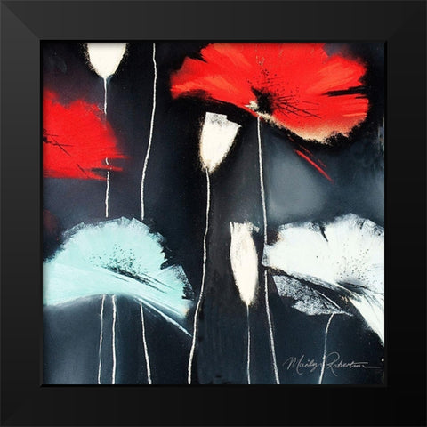 Flamenco II Black Modern Wood Framed Art Print by Robertson, Marilyn