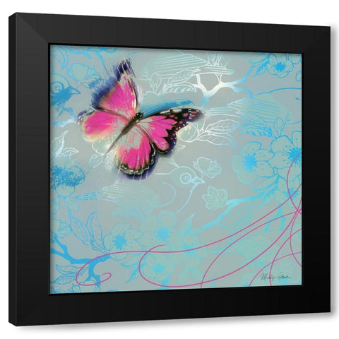 Up And Away Black Modern Wood Framed Art Print by Robertson, Marilyn