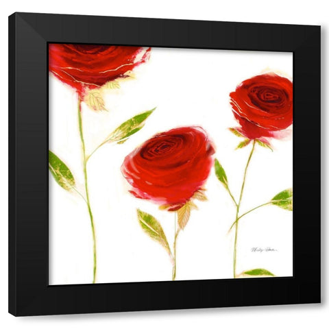 Salsa Black Modern Wood Framed Art Print by Robertson, Marilyn