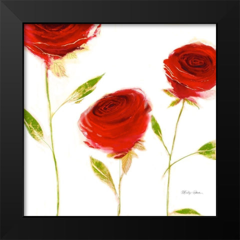 Salsa Black Modern Wood Framed Art Print by Robertson, Marilyn