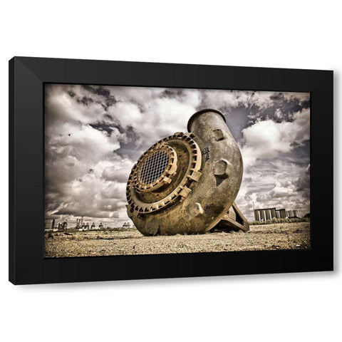 Rusty Desert Black Modern Wood Framed Art Print by Carlier, Dick