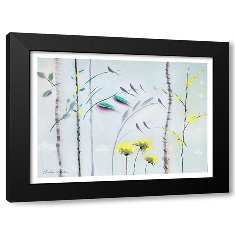 Mimosa II Black Modern Wood Framed Art Print with Double Matting by Robertson, Marilyn