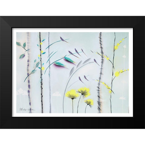 Mimosa II Black Modern Wood Framed Art Print by Robertson, Marilyn