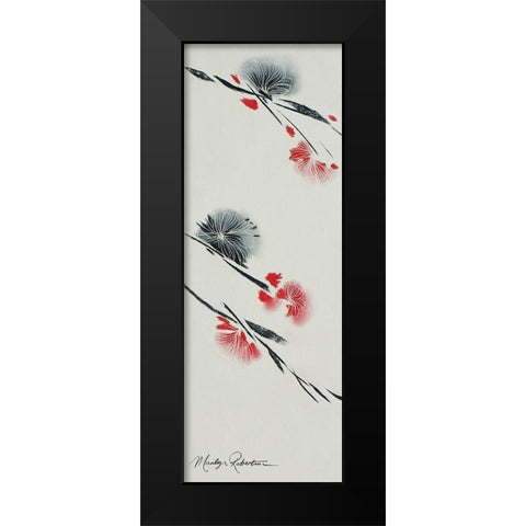 Black Orchid II Black Modern Wood Framed Art Print by Robertson, Marilyn