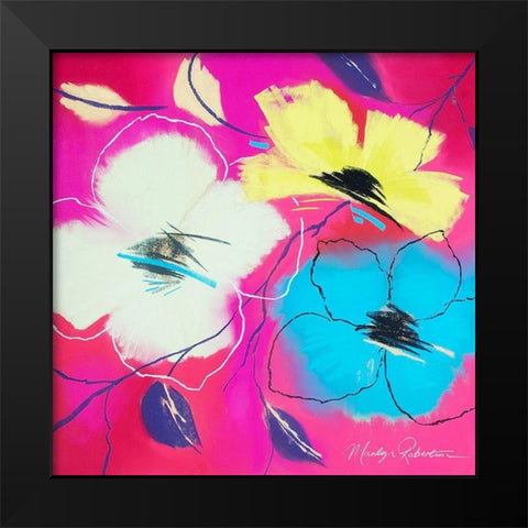 Bright Idea Black Modern Wood Framed Art Print by Robertson, Marilyn