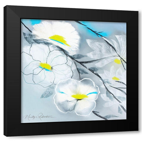 Lime Light Black Modern Wood Framed Art Print by Robertson, Marilyn