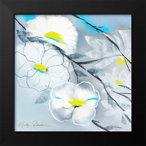 Lime Light Black Modern Wood Framed Art Print by Robertson, Marilyn