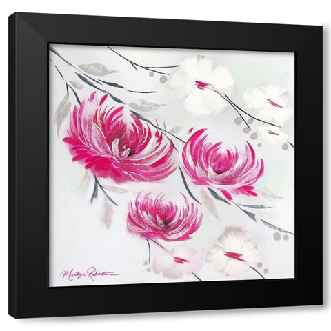 Poetry Black Modern Wood Framed Art Print with Double Matting by Robertson, Marilyn
