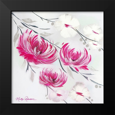 Poetry Black Modern Wood Framed Art Print by Robertson, Marilyn