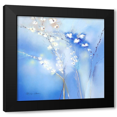 Blue Beyond Black Modern Wood Framed Art Print with Double Matting by Robertson, Marilyn