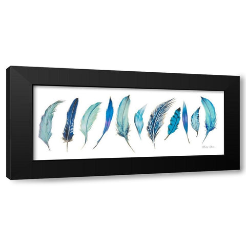 Birds Of A Feather Black Modern Wood Framed Art Print by Robertson, Marilyn