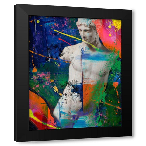 Hidden Faces 1 Black Modern Wood Framed Art Print with Double Matting by van Gog, Henk