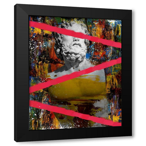Hidden Faces 3 Black Modern Wood Framed Art Print by van Gog, Henk