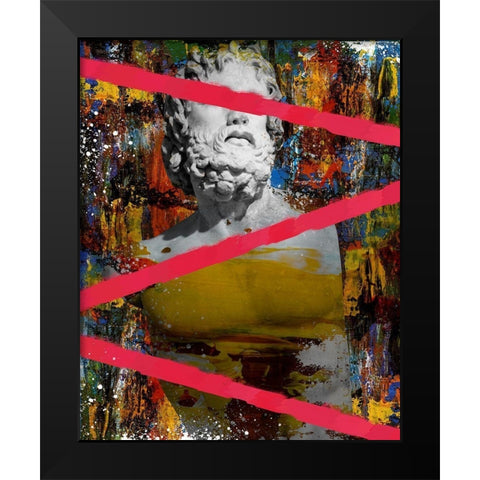 Hidden Faces 3 Black Modern Wood Framed Art Print by van Gog, Henk