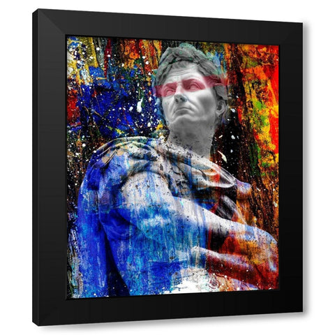 Hidden Faces 4 Black Modern Wood Framed Art Print by van Gog, Henk