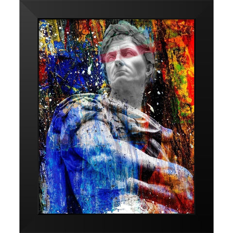 Hidden Faces 4 Black Modern Wood Framed Art Print by van Gog, Henk