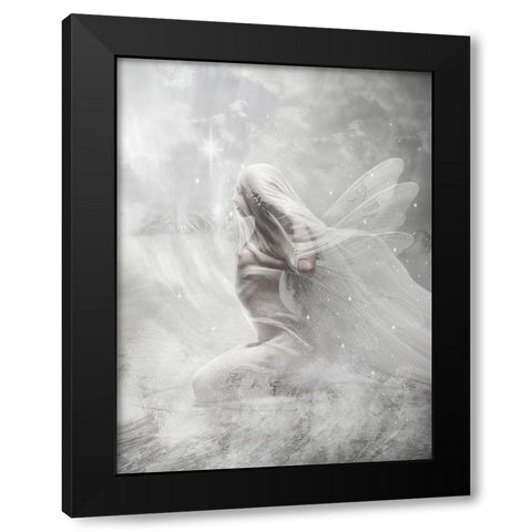 Fairy 47 Black Modern Wood Framed Art Print with Double Matting by Babette