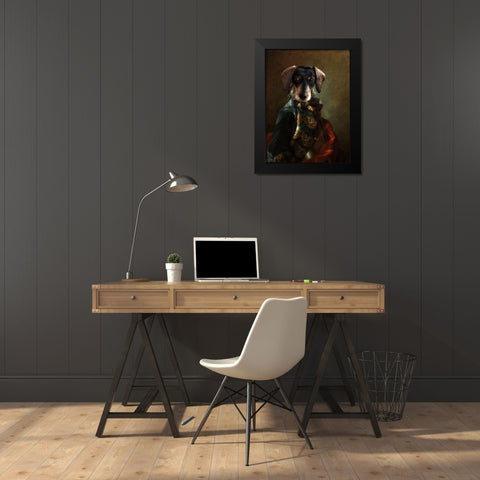 Neuf Groen Barok 2 Black Modern Wood Framed Art Print by Babette