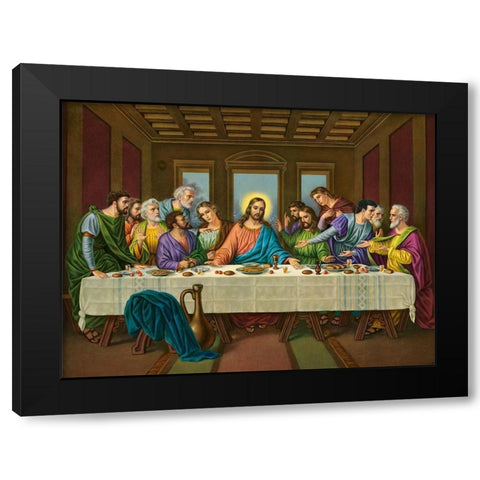 HL. ABENDMAHL Black Modern Wood Framed Art Print by Anonymous