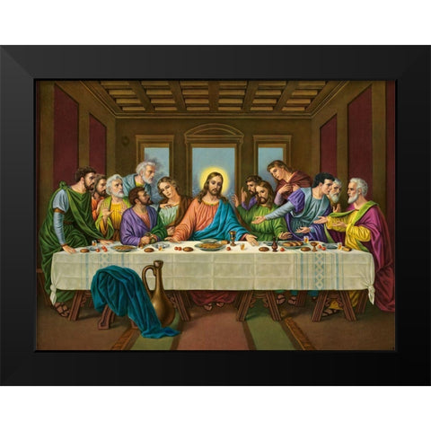 HL. ABENDMAHL Black Modern Wood Framed Art Print by Anonymous