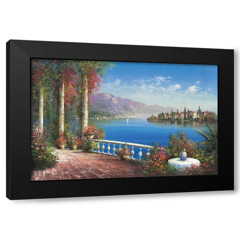AT PORTOFINO Black Modern Wood Framed Art Print by Buchner, H.