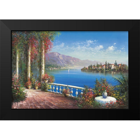 AT PORTOFINO Black Modern Wood Framed Art Print by Buchner, H.