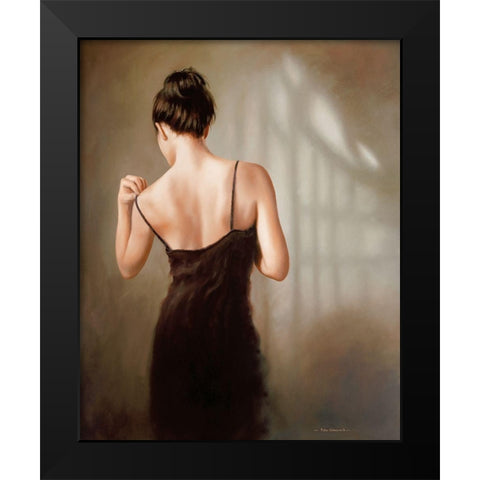 SENSUAL I Black Modern Wood Framed Art Print by Worswick, Peter