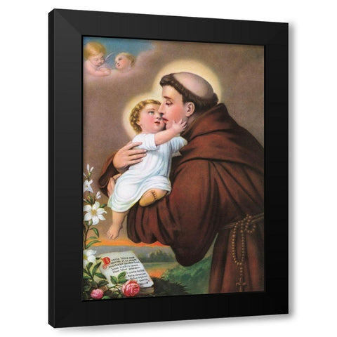 HEILIGER Black Modern Wood Framed Art Print with Double Matting by Anonymous