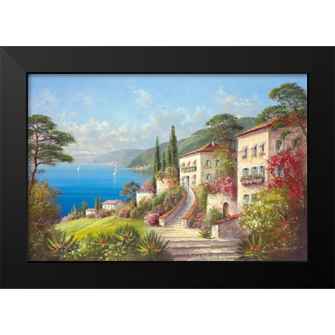 MY RETREAT Black Modern Wood Framed Art Print by Buchner, H.