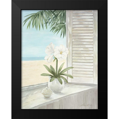 Seaview Black Modern Wood Framed Art Print by Moore, Linda