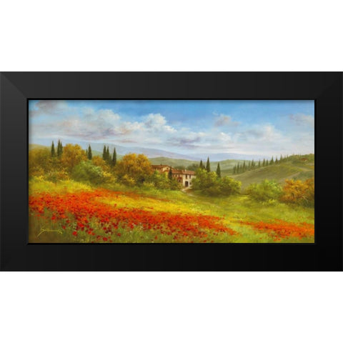 Tuscan Beauty I Black Modern Wood Framed Art Print by Schoelnhammer, Heinz