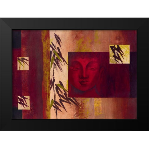 Buddha IV Black Modern Wood Framed Art Print by Verbeek-Van Den Broek