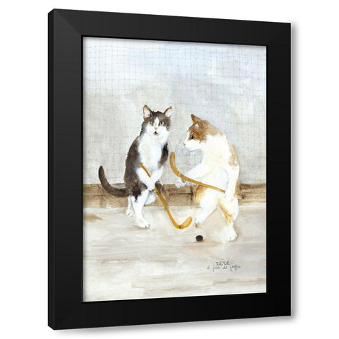 COPERTINA II Black Modern Wood Framed Art Print by Moser, Dede