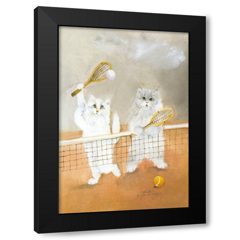 LUGLIO Black Modern Wood Framed Art Print by Moser, Dede