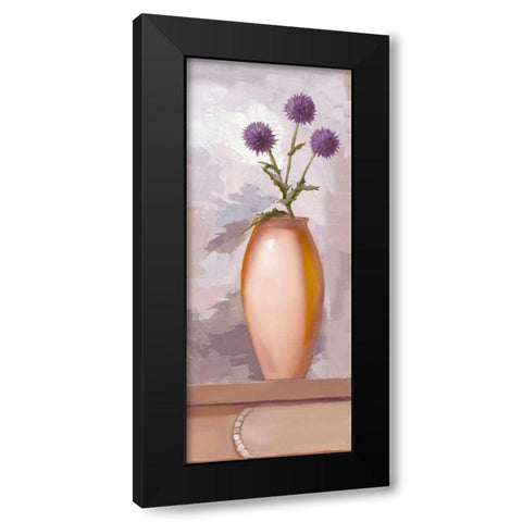 Lilac Kitchen III Black Modern Wood Framed Art Print with Double Matting by Babichev