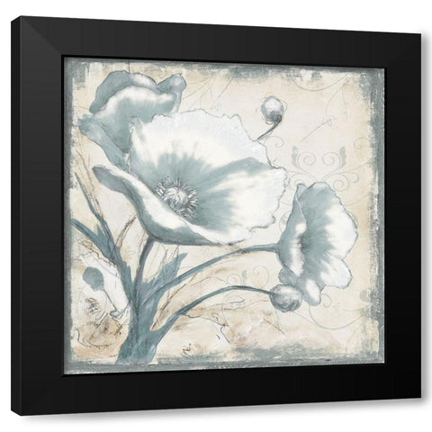 POPPIES IN BLOOM I Black Modern Wood Framed Art Print by Withaar, Rian
