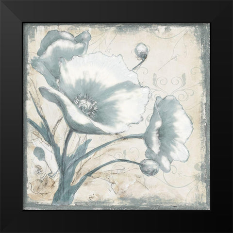 POPPIES IN BLOOM I Black Modern Wood Framed Art Print by Withaar, Rian