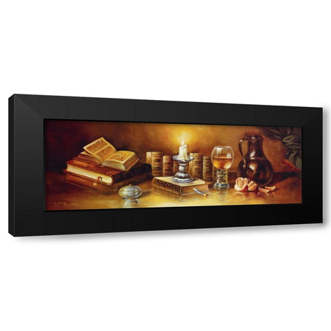 Silent Hours II Black Modern Wood Framed Art Print by Pila