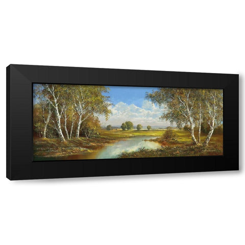 SPRING IN HORNI RYBNIKY Black Modern Wood Framed Art Print by Buchner, H.