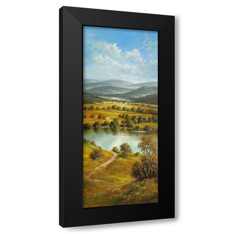 BOHEMIA RIVER Black Modern Wood Framed Art Print with Double Matting by Glassl, Helmut