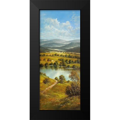 BOHEMIA RIVER Black Modern Wood Framed Art Print by Glassl, Helmut