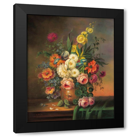 DUTCH STYLE CLASSICS II Black Modern Wood Framed Art Print with Double Matting by Pila
