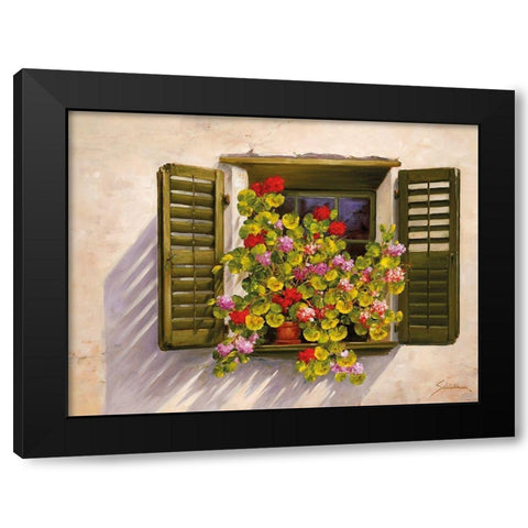 WONDERFUL VIEW I Black Modern Wood Framed Art Print by Schoelnhammer, Heinz
